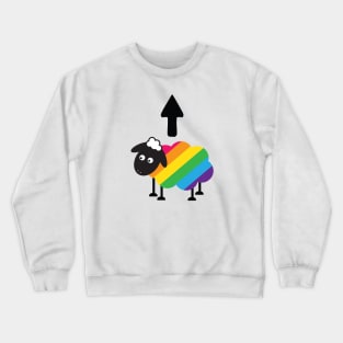 Gay Lesbian LGBT Rainbow Pride Sheep Of The Family Crewneck Sweatshirt